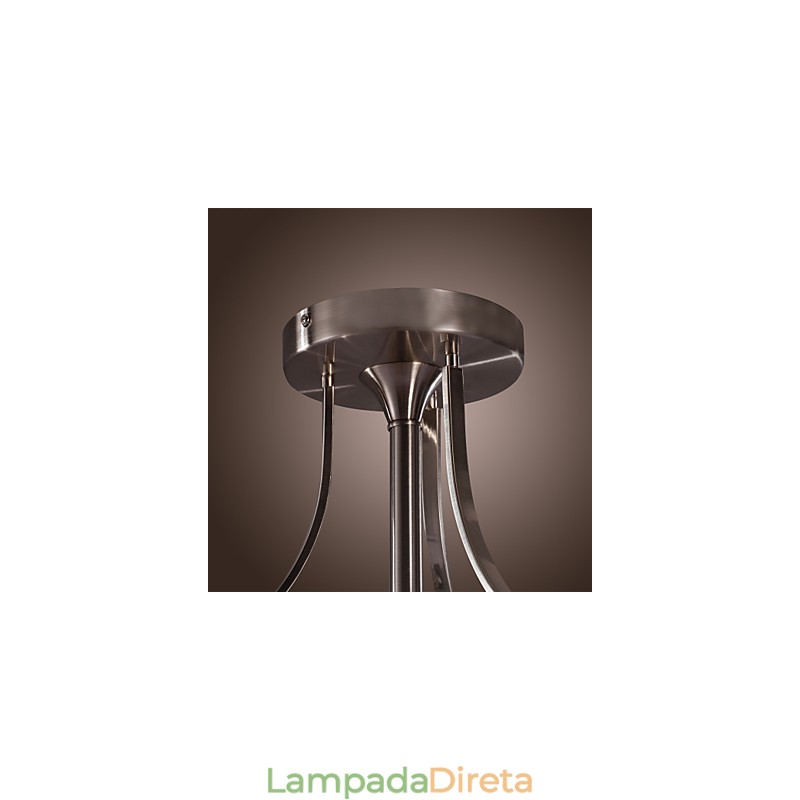 Moderno acrílico embutido com design de cilindro de 3 luzes