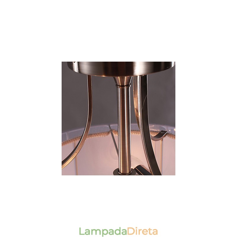 Moderno acrílico embutido com design de cilindro de 3 luzes