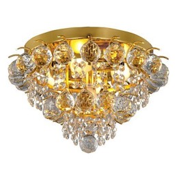 Moderno Cristal Flush Mount com 5 Luzes