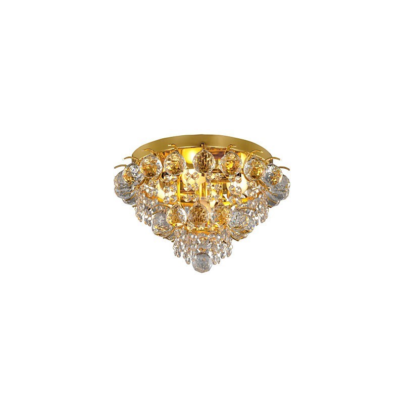 Moderno Cristal Flush Mount com 5 Luzes