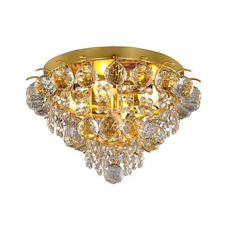 Moderno Cristal Flush Mount com 5 Luzes Moderno Cristal Flush Mount com 5 Luzes