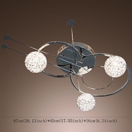 Moderno contemporâneo galvanizado montagem embutida