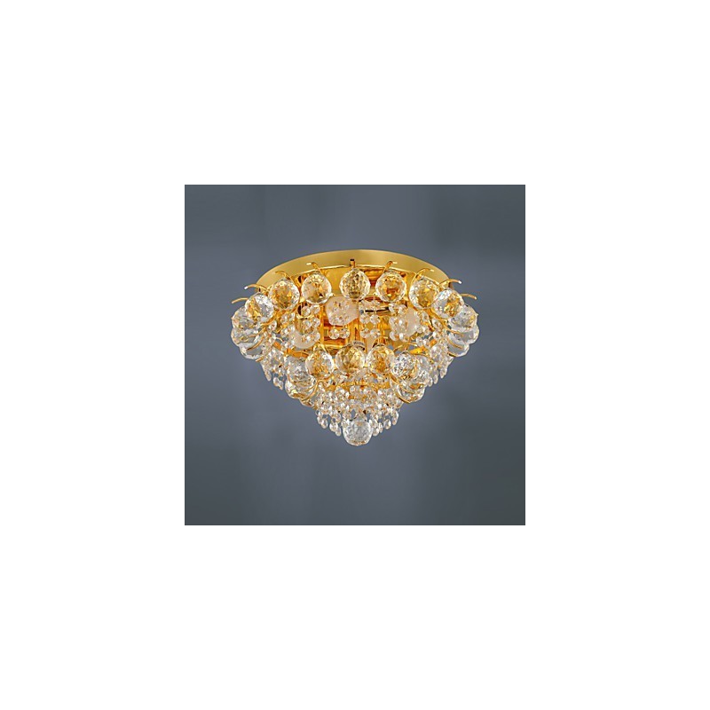 Moderno Cristal Flush Mount com 5 Luzes