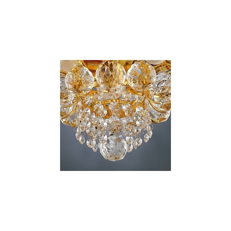Moderno Cristal Flush Mount com 5 Luzes
