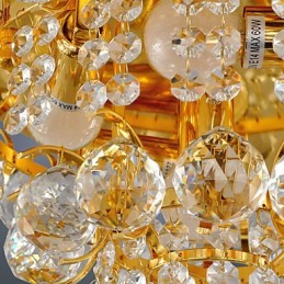 Moderno Cristal Flush Mount com 5 Luzes