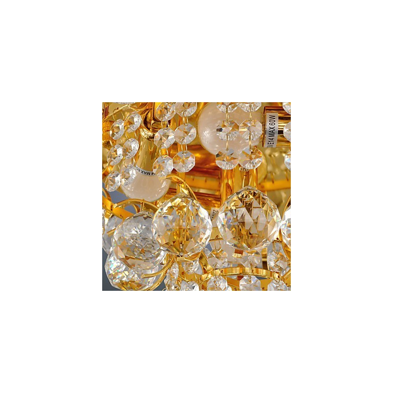 Moderno Cristal Flush Mount com 5 Luzes