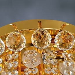 Moderno Cristal Flush Mount com 5 Luzes