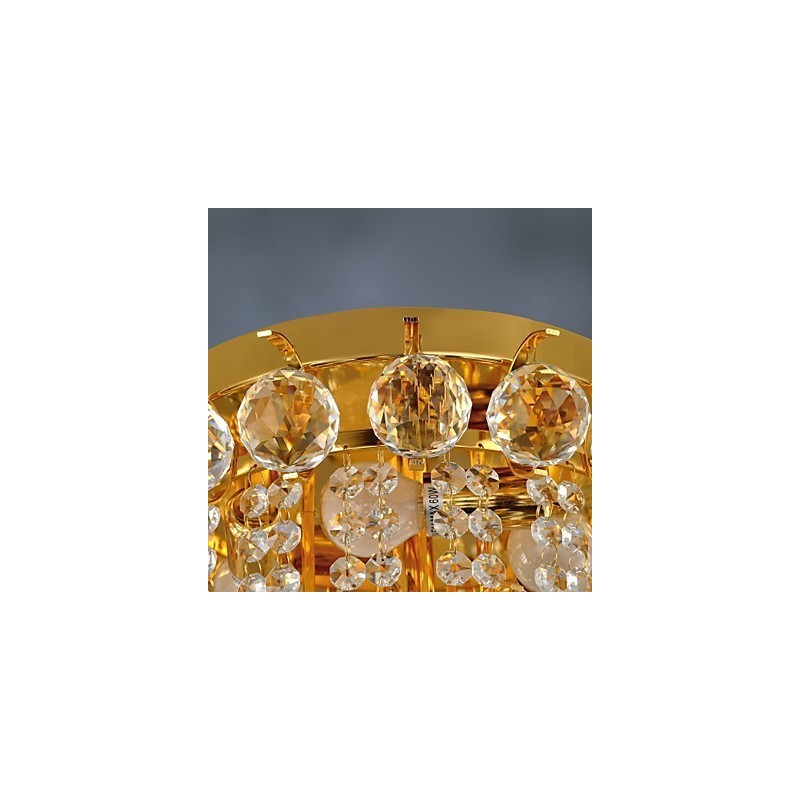 Moderno Cristal Flush Mount com 5 Luzes