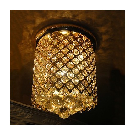 Cristal Moderno Flush Mount Dourado Acabamento em Formato Espiral Cristal Moderno Flush Mount Dourado Acabamento em Formato Espiral