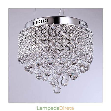 Moderno Contemporâneo Cristal Cromado Metal Montagem Embutida Moderno Contemporâneo Cristal Cromado Metal Montagem Embutida