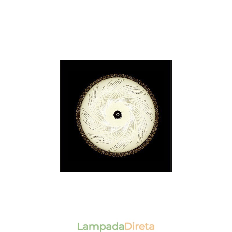 Moderno Luxo Cristal Luz Absorver Domo Luz SMD Cor Dupla Diâmetro 50CM
