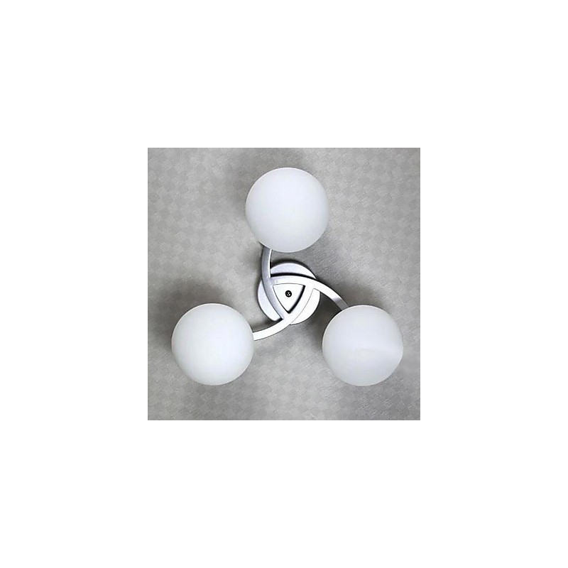 Luminária de teto 3 luzes moderna simples artística