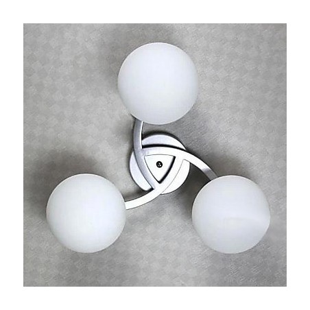 Luminária de teto 3 luzes moderna simples artística