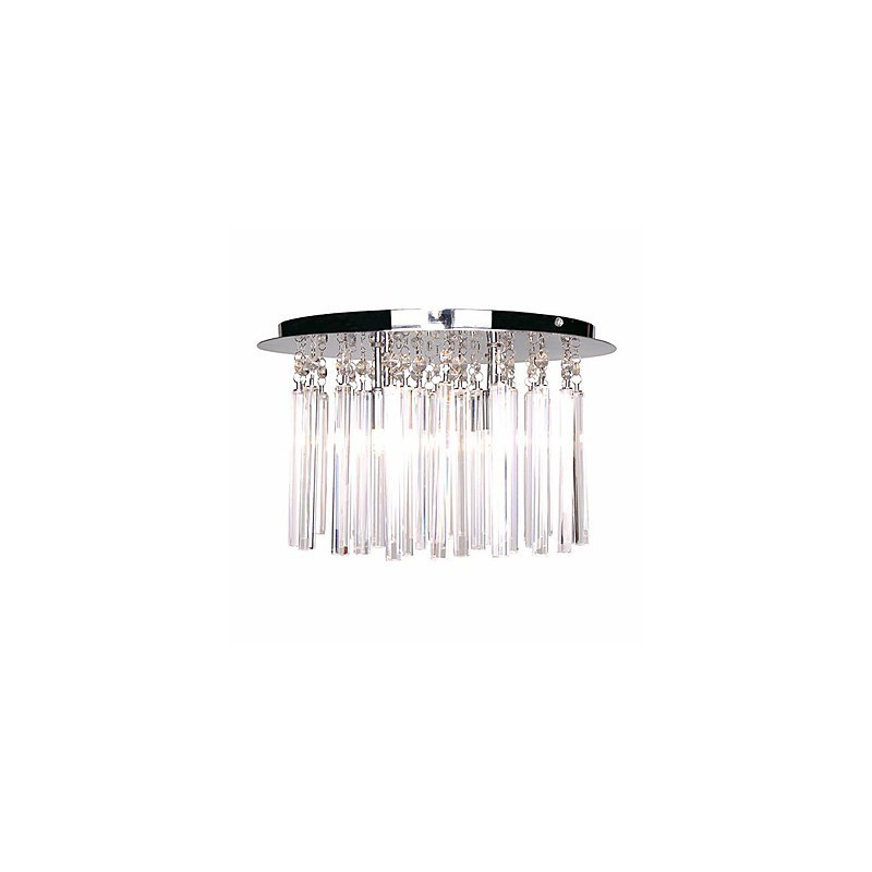 Moderno Cristal Semi Flush Mount com 4 Luzes (Base de Lâmpada G9)