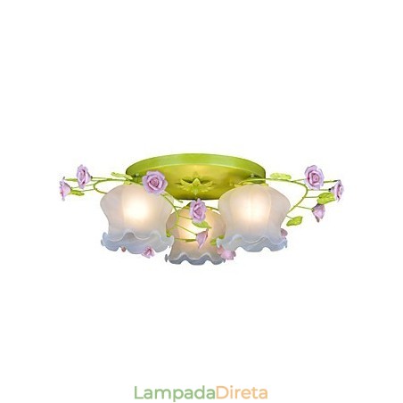 Lâmpada criativa Lâmpada Jardim Quente Rosa Três Lâmpadas de Teto Simples Lâmpada criativa Lâmpada Jardim Quente Rosa Três Lâmpadas de Teto Simples