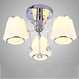 Montagem embutida Cristal Moderno Contemporâneo Vidro