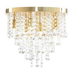 Moderno Cristal Semi Flush Mount com 9 Luzes (Base de Lâmpada G9)