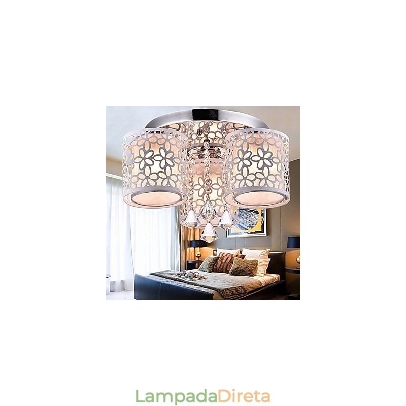 Montagem embutida Cristal Moderno Contemporâneo Metal