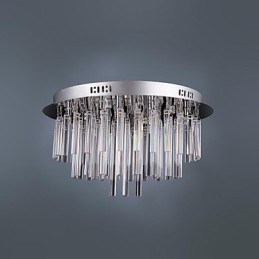 Lustre de Cristal Moderno com 12 Luzes