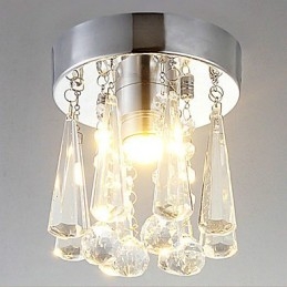 1 Luminária Semi Embutida em Cristal