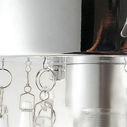 1 Luminária Semi Embutida em Cristal
