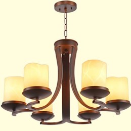 Lustre de metal tradicional clássico retrô estilo mini pintura