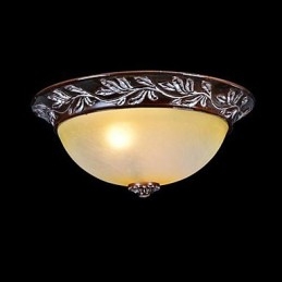 Luminária embutida em vidro branco amarelo resina prata entalhe europeu clássico