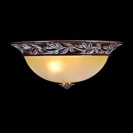 Luminária embutida em vidro branco amarelo resina prata entalhe europeu clássico
