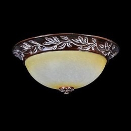 Luminária embutida em vidro branco amarelo resina prata entalhe europeu clássico