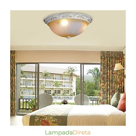Branco Flush Mount Amarelo Claro Branco Vidro Resina Padrão Escultura Clássico Europeu Branco Flush Mount Amarelo Claro Branco Vidro Resina Padrão Escultura Clássico Europeu