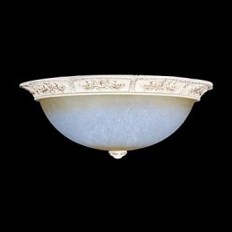 Branco Flush Mount Amarelo Claro Branco Vidro Resina Padrão Escultura Clássico Europeu