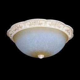 Branco Flush Mount Amarelo Claro Branco Vidro Resina Padrão Escultura Clássico Europeu