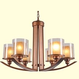 Lustre de metal tradicional clássico retrô estilo mini pintura