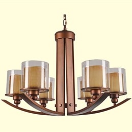 Lustre de metal tradicional clássico retrô estilo mini pintura