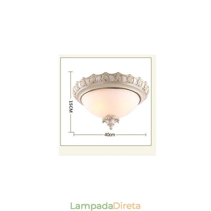 Montagem embutida Cristal Tradicional Clássico Resina