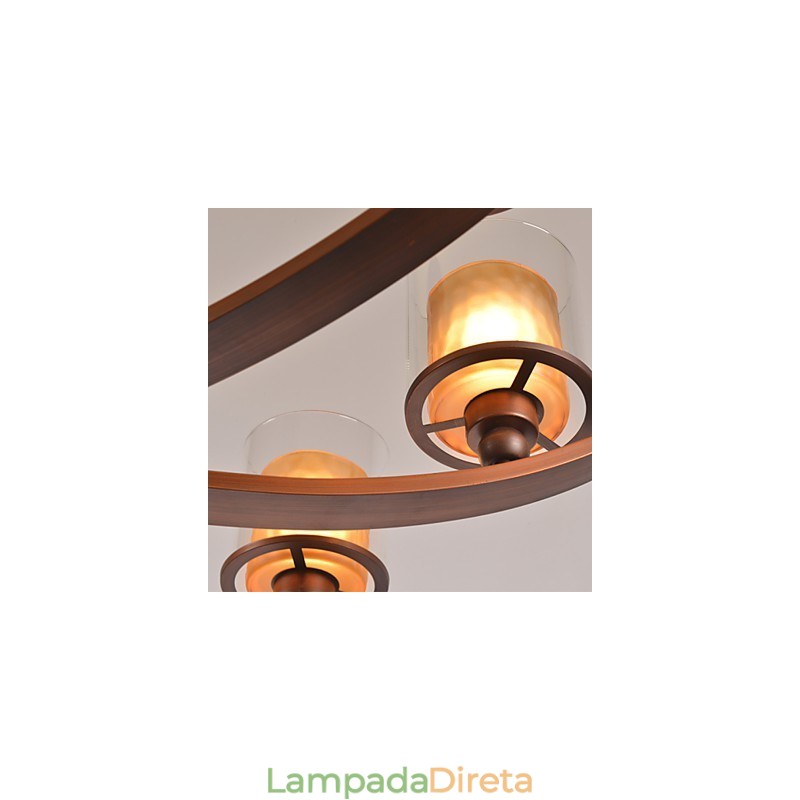 Lustre de metal tradicional clássico retrô estilo mini pintura