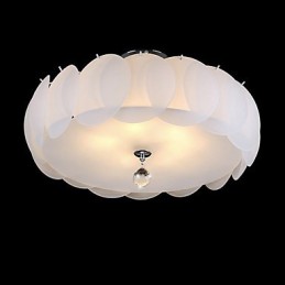 Lustre de vidro com 5 luzes, moderno, pendente, família