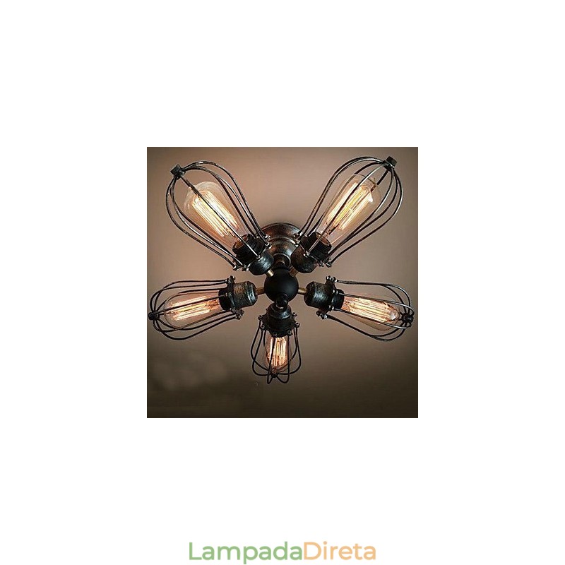 Pintura estilo vintage mini metal montagem embutida