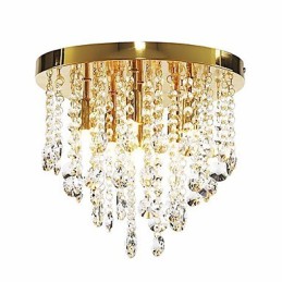 Moderno Cristal Semi Flush Mount com 6 Luzes (Base de Lâmpada G9)