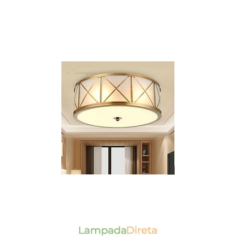 Lâmpada de cobre completa Lâmpada Lâmpada D
