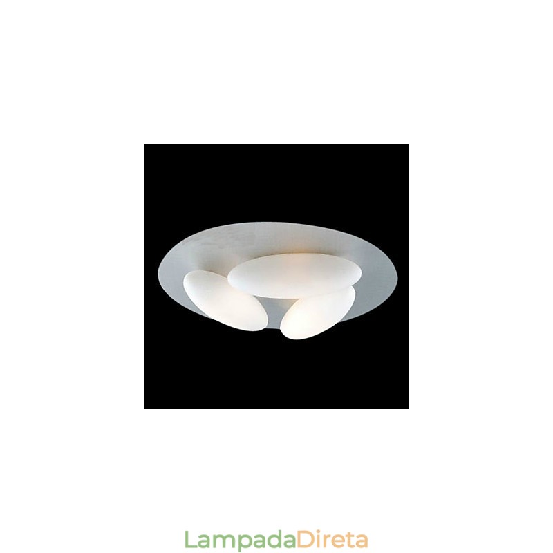 Montagem embutida moderna com 3 luzes (base de lâmpada G9)