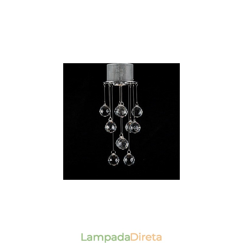 Luminária de embutir em cristal moderna