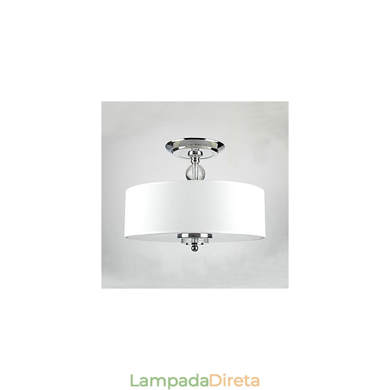 Montagem embutida tradicional clássica em metal cromado