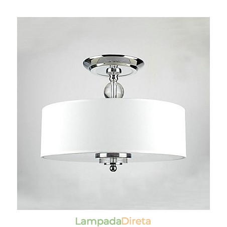 Montagem embutida tradicional clássica em metal cromado