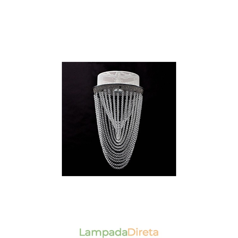 Luminária de teto de cristal de luxo