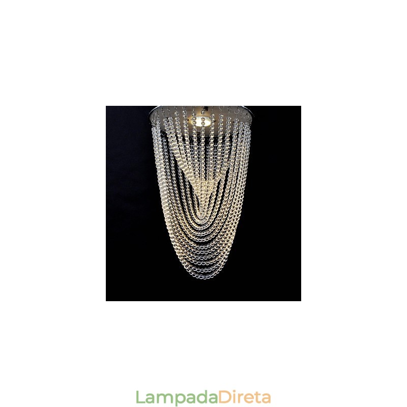 Luminária de teto de cristal de luxo