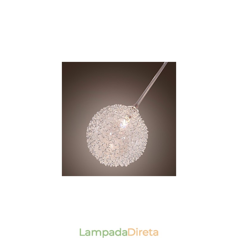 Luminária embutida de ferro G4 12 luzes com cúpulas de alumínio