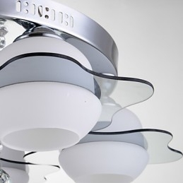 Luminária de teto moderna embutida 3 luzes contemporâneas de metal