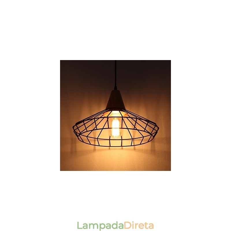 Lustre Mini Estilo Tradicional Clássico Retro Metal