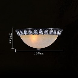 Padrão de luz de montagem embutida Resina de vidro Prata Escultura Europeia Clássico
